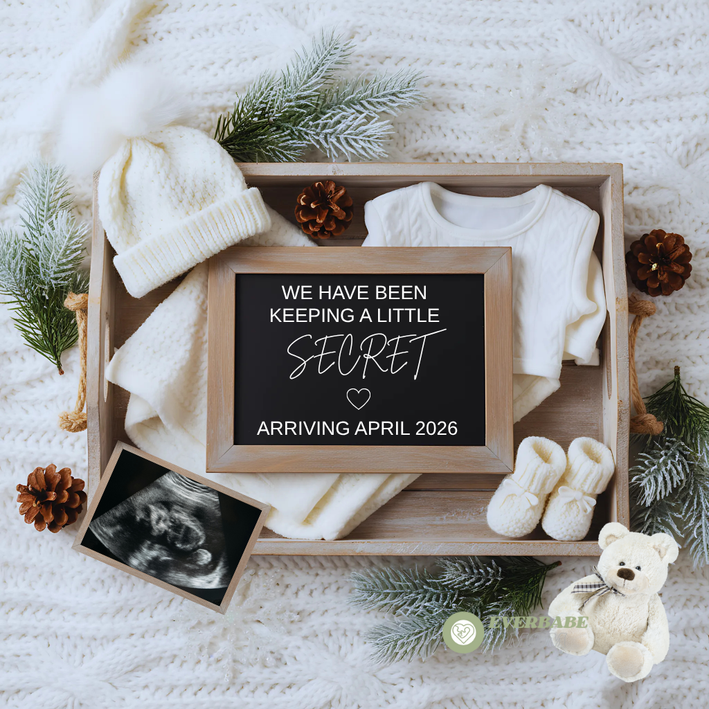Fall Pregnancy Announcement Template | Canva Editable – Everbabemom