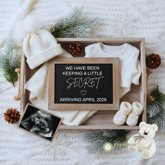 Fall Pregnancy Announcement Template | Canva Editable – Everbabemom
