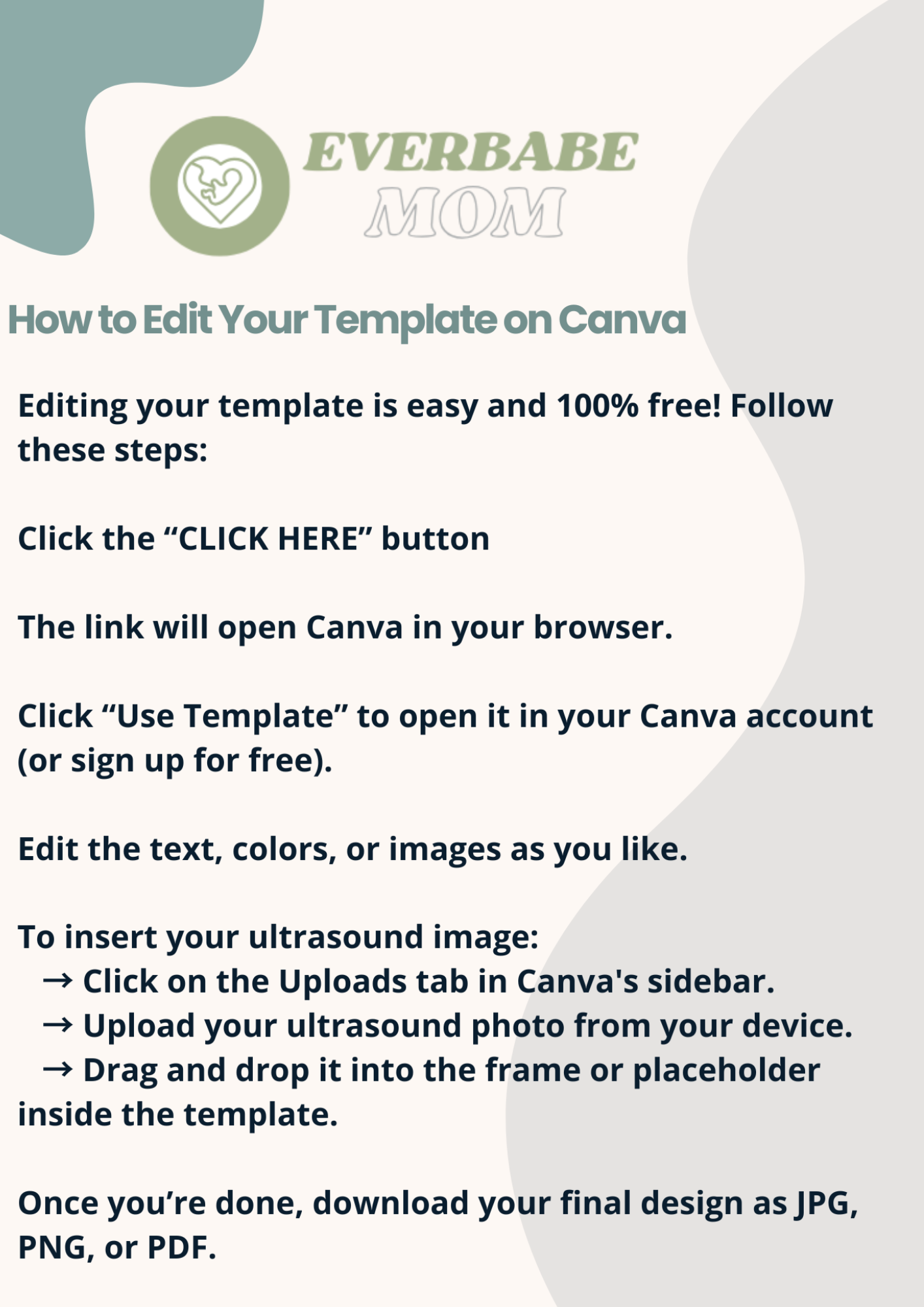 Editable Baseball Pregnancy Announcement – Everbabemom