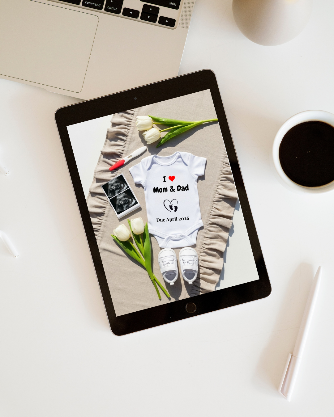 Announce Your Pregnancy in Style – Digital Canva Template - Everbabemom