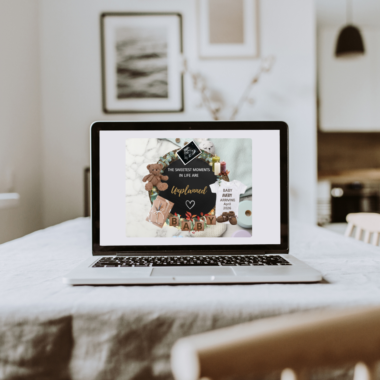 Editable Pregnancy Announcement Template – Everbabemom