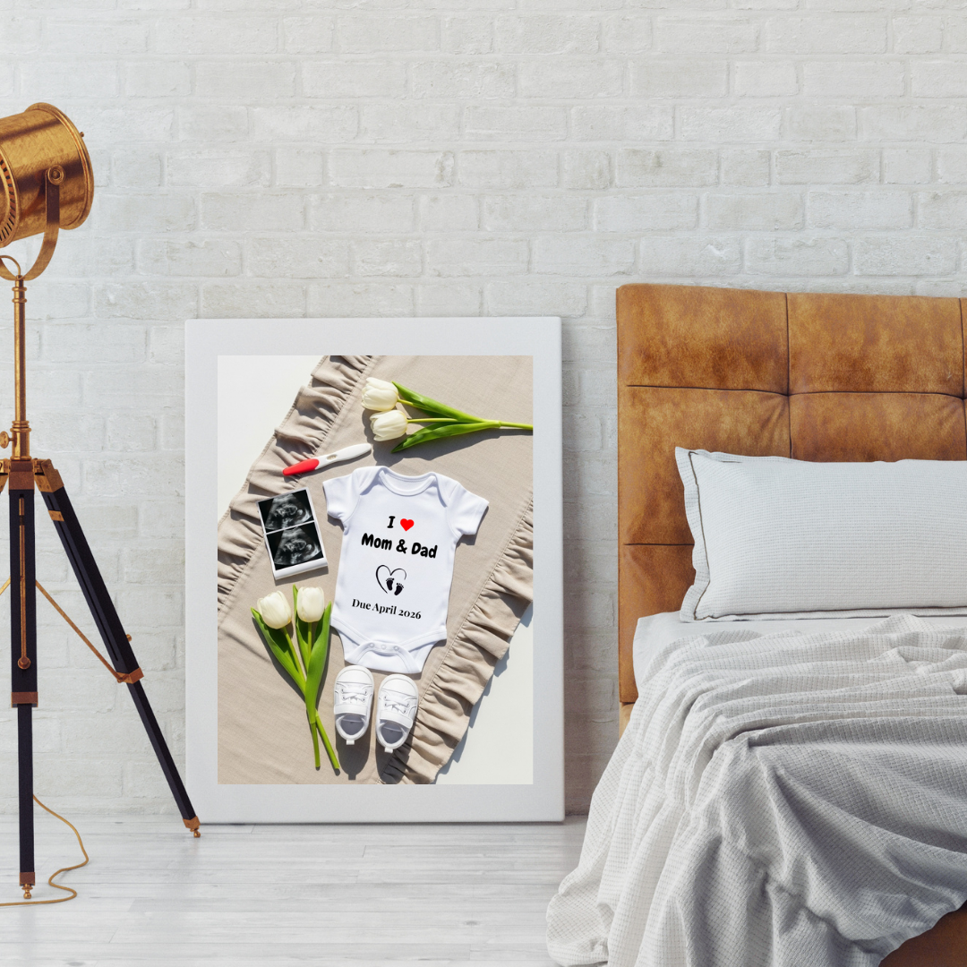 Announce Your Pregnancy in Style – Digital Canva Template - Everbabemom