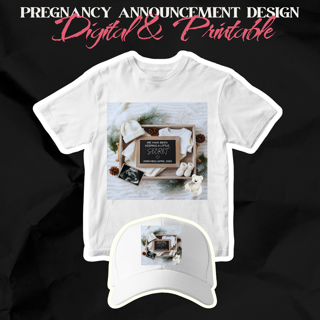 Fall Pregnancy Announcement Template | Canva Editable – Everbabemom