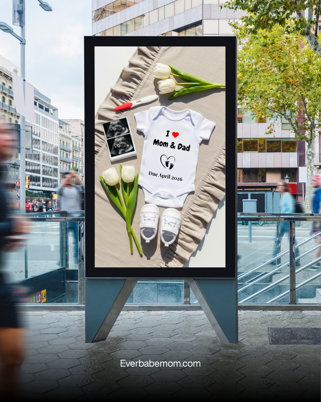 Announce Your Pregnancy in Style – Digital Canva Template - Everbabemom